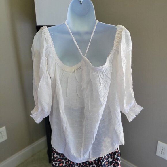 HYFVE Women's Off-The-Shoulder Halter Neck Blouse- L - Picture 4 of 6